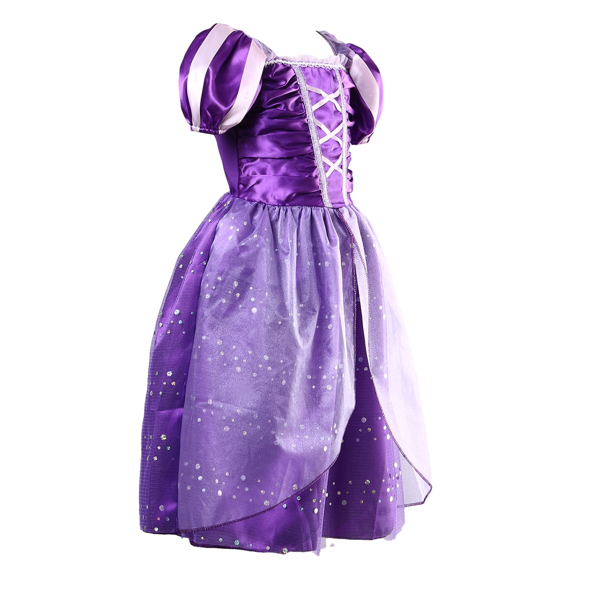 Kids Girls Princess Costume Fairytale Dress Up Belle Cinderella Aurora Rapunzel 