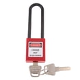 thumbnail image 1 of Candado de bloqueo de seguridad Zulema Firme con Llave Rojo, 1 of 7
