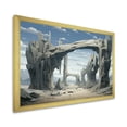 thumbnail image 2 of Designart "Gateways to the Cosmos Mind-Blowing Surrealism IV" Landscapes Framed Wall Art Decor - Traditional Grey Surrealism Landscape Bedroom Framed Canvas Wall Art, 2 of 6