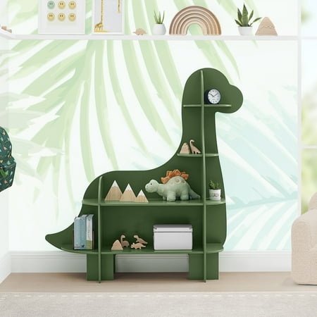 Delta Children Dinosaur Bookcase - Greenguard Gold Certified  Fern Green