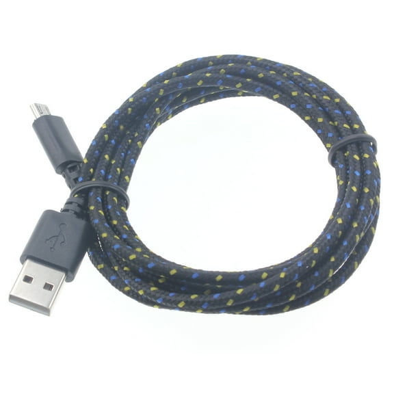MicroUSB 6ft USB Cable Charger Cord Power Wire B2O for Samsung Galaxy Tab S2 9.7 S 8.4 SM-T700 NOOK 8.0 (SM-T710) E NOOK 9.6 (SM-T560) 4 NOOK 7.0 (SM-T230) A 10.1 (2016) 3 8.0 7.0 Sky, S7 S6