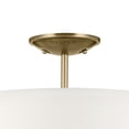 thumbnail image 3 of 43675NBR Kichler Lighting Shailene - 3 light Semi-Flush Mount - 14 inches wide-Natural Brass Finish, 3 of 5