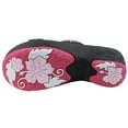 thumbnail image 5 of GP Wedge Platform Slide Sandals for Women: 8531 Black Fuchsia, EU37 (US Size 6 - 6.5), 5 of 8