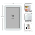 thumbnail image 6 of DesignOvation 4x6 Rounded Basic White Decorative Tabletop Picture Frame, 6 of 12