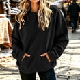 thumbnail image 2 of Drses 2026 Women Y2K Oversized Crewneck Sweatshirt, Long Sleeve Fleece Graphic Loose Pullover Cute Teen Girls Fall Winter Casual Hoodie Top, 2 of 6