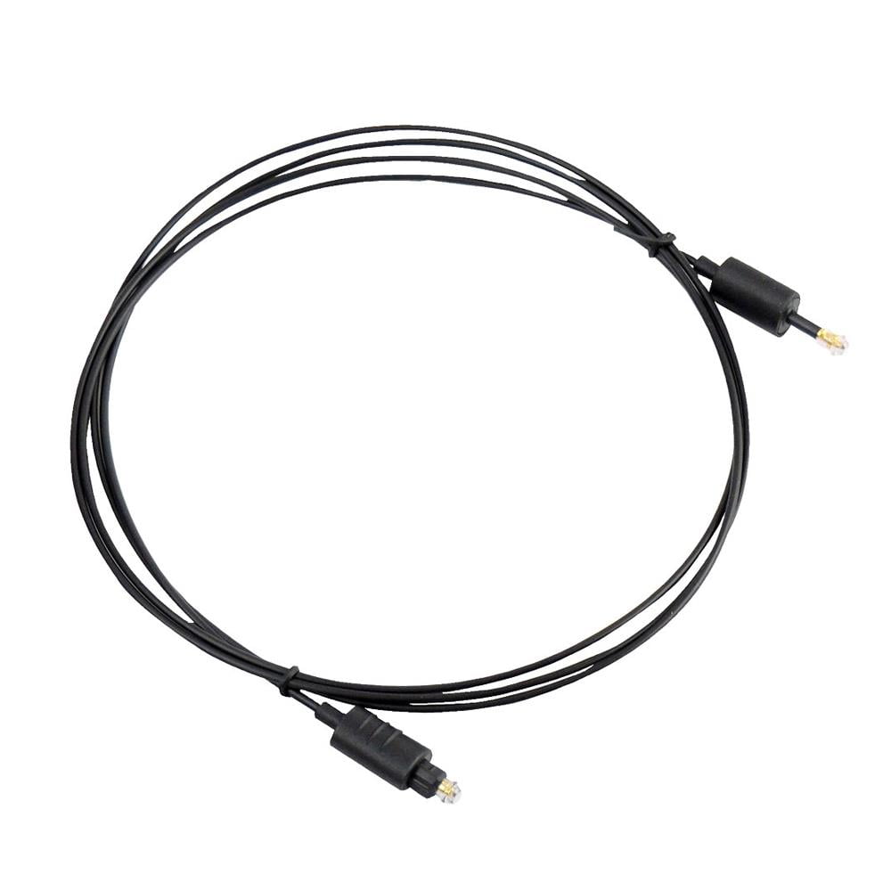 Black 2M 6FT Ultra Short Toslink Optical Digital Audio Cable OD:2.2mm Molded 