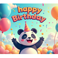 thumbnail image 4 of Panda Party Banner Colorful Happy Birthday Decorations Background for Kids Celebration Backdrop Event Supplies Photo Booth Birthday Party, 4 of 4