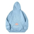 thumbnail image 6 of NinXxx Women's Sunset Beach Oversized Hoodie Beachy Sweatshirt Top Light Blue S, 6 of 6