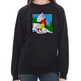 thumbnail image 3 of Plus Size Retro Skier Graphic Design Unisex Ring Spun Cotton Premium Long Sleeve T-shirt - Black XL, 3 of 4