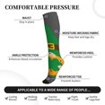 thumbnail image 2 of Rateoe Spring St Patrick’S Day Irish Gnomes Compression Socks for Women and Men 20-30mmHg-Circulation Support Socks Knee High Nurse Pregnant Running Medical and Travel Athletic, 2 of 7