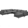 thumbnail image 2 of Meridian Furniture Julia Gray Velvet Modular Sectional, 2 of 4