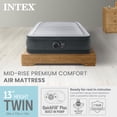 thumbnail image 2 of Intex Comfort Deluxe Dura-Beam Plush Airbed Mattress with Built-In Pump, Twin, 2 of 10