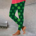 thumbnail image 2 of QATAINLAV St Patricks Leggings for Women Stretchy High Waisted Soft Legging Pants Irish Shamrock Clover Print Tight Workout Yoga Pants Green XL Daily Sales, 2 of 4