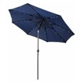thumbnail image 2 of Four Seasons Courtyard 9’ Patio Market LED Umbrella with Steel Pole, Navy, 2 of 9