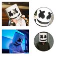 thumbnail image 2 of Marshmello Mask DJ Head Cover Casco de cosplay para disfraz de fiesta, 2 of 8
