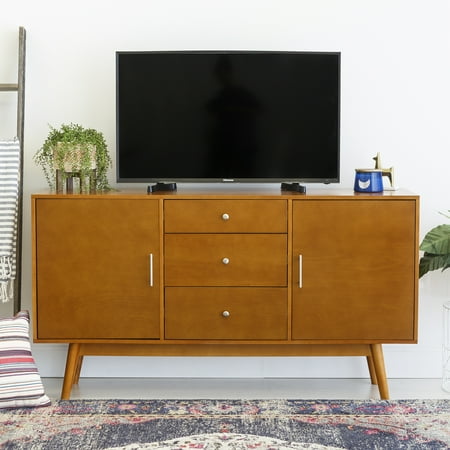 60 Mid Century Modern Wood Tv Stand Media Storage Console 60 Mid Century Modern Wood Tv Stand Media Storage Console Entertainment Center Acorn