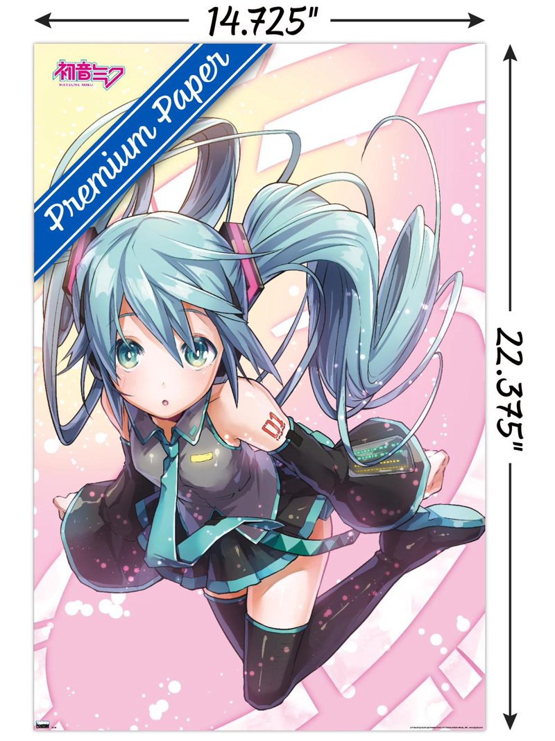 Hatsune Miku - Pink Circles Wall Poster, 14.725