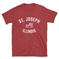 thumbnail image 1 of St. Joseph Illinois Patriot Men's Cotton T-Shirt, 1 of 1