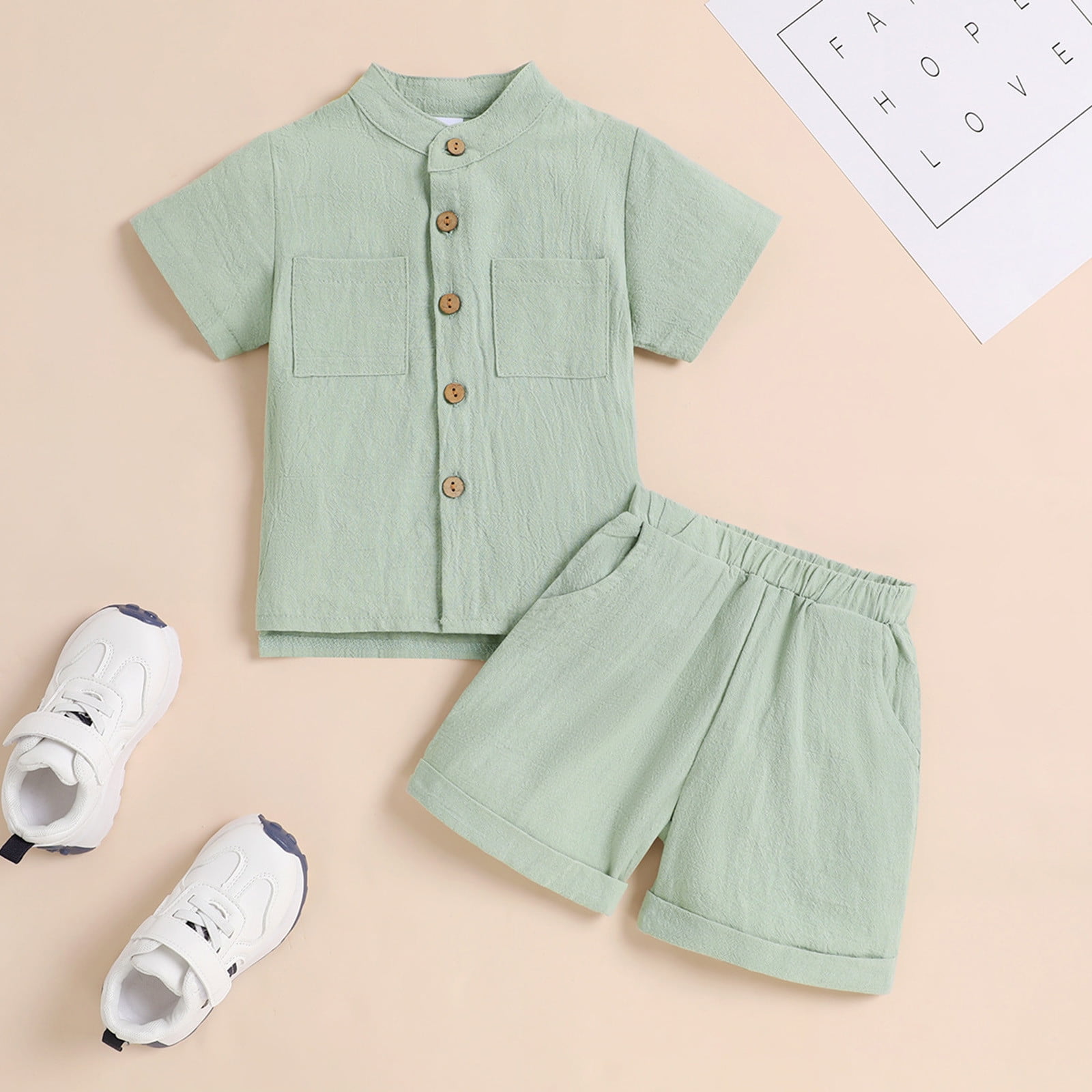 TJAZFJPA Baby Boy Summer Outfit Organic Toddler Boys Girls Short Sleeve Summer Casual Gentleman Tops Hawaii Beach Holiday Solid Shirts T Shirt Shorts Outfits Baby Boy Clothes Winter Jacket