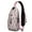 Pink-2, variant on Deer Print Sling Backpack, Lightweight Crossbody Daypack with Nordic Buck Head Art, Vintage Woodland Hunting Pattern, Anti-theft Travel Bag for Hunter Lover, Gym, Forest Trip, Outdoor Use