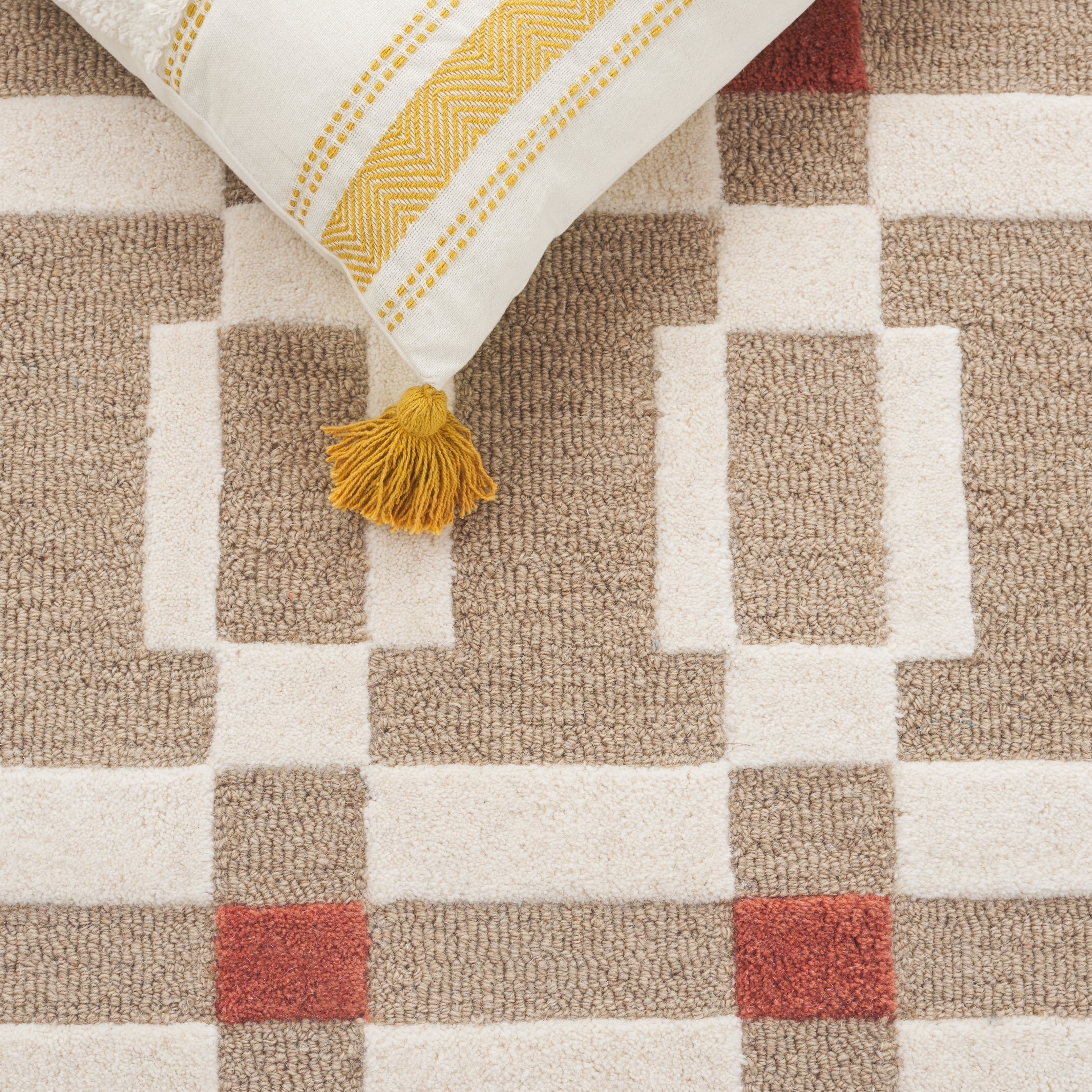 Safavieh Genre Taylan Geometric Area Rug, Ivory/Beige, 6' x 6' Square