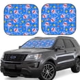 thumbnail image 6 of Kdxio Tropical Jellyfishes Print 2-Piece Sun Shade Front Windshield - Foldable Car Front Window Sunshades for Most Sedans SUV Truck, 6 of 6