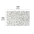 thumbnail image 3 of FloorPops Terrazzo Grey Stone Quick Drying Mat, 3 of 7