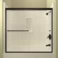 thumbnail image 3 of Arizona Shower Door ET16657BNCLR 57.38 x 66 in. ETE Euro Tub Enclosure Shower Door with Showerhead Right - Brushed Nickel, 3 of 6