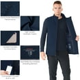 thumbnail image 6 of Gymax Men' & Women' Electric USB Heated Vest Winter Heating Jacket Navy Size L, 6 of 10