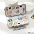 thumbnail image 6 of Large Weekly Pill Organizer, Travel Medicine Case With Adjustable Compartments, Waterproof Portable Pillbox For Vitamins, Daily Medication Storage, Multi-Use Storage Box, 6 of 7