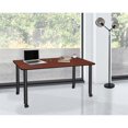 thumbnail image 2 of Regency Kee 66 x 24" Mobile Desk- Cherry Top/Black Legs, 2 of 8