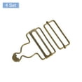 thumbnail image 3 of Unique Bargains Overall Buckles 4 Sets Metal Suspender Replacement Buckles 45mm Bronze Tone, 3 of 6