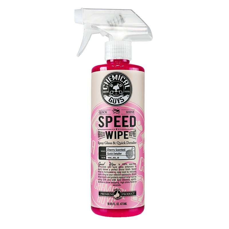 Chemical Guys Speed Wipe Spray & Streak Free Quick Shine (16 oz