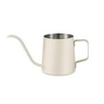 thumbnail image 2 of Jarra espumadora de leche 350ml Jarra de acero inoxidable | Taza vaporizadora para café Cappuccino Latte Art | Mango duradero | Herramienta de barista | 3,14 x 3,38 pulgadas | Plata/Blanco, 2 of 6
