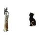 thumbnail image 1 of Figura Decorativa De Resina De Una Mujer Africana Con Gatos Tribales. Coleccionable Para El Hogar, Hoteles, Entrada, Estantería, Sala De Estar, Dormitorio. Ligera., 1 of 8
