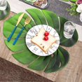 thumbnail image 2 of Place Mat Cute Skid-resistant Eva Leaf Shape Exquisite Table Mat For Home, 2 of 5