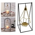 thumbnail image 3 of candeliere colgante Tealight Decoración geométrica Decorativa Durable Artesanía nórdica Metal creativo para granja Fiestas de Navidad Hogar Triángulo perfecl Candelero Tealight, 3 of 8