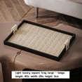thumbnail image 3 of Leather Tray Key Bowls for Entry Table,Desktop Organizer Tray, Vanity Tray with Handle,Storage Organizer,Catchall Tray,B, 3 of 5