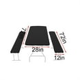 thumbnail image 3 of Hyknon Sport AccessoriesPicni-c Table And Fitted Tablecloth Cover, 3-Piece Set, Backing Elastic Wipeable Cloth Tablecloth For Home Indoor for Car Bike Outdoor Camping Hiking, 3 of 6