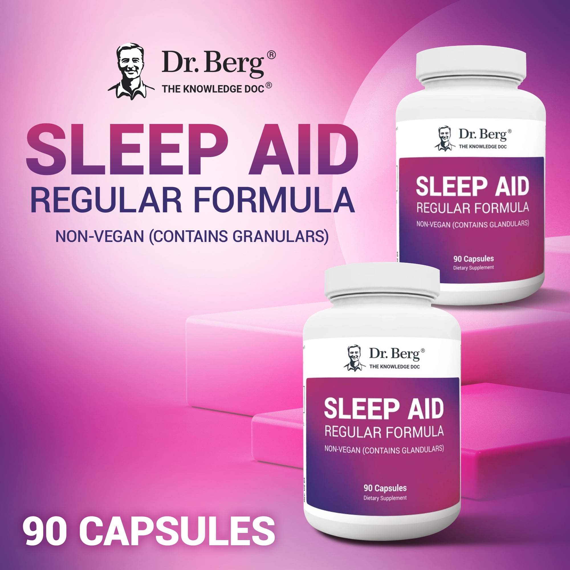 Dr. Berg Sleep Aid Regular Formula Non-Vegan 90 Capsules