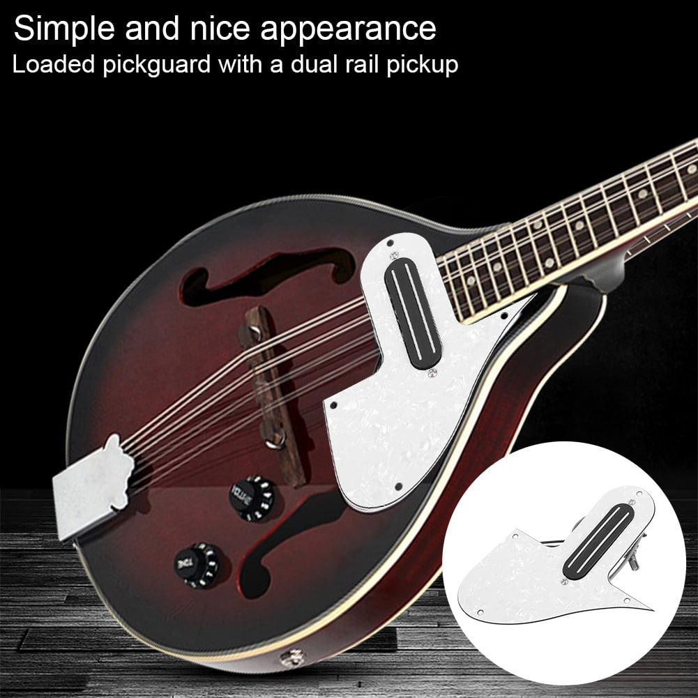 OTVIAP Dual Rail Mandolin Pickguard Loaded Prewired Pickup A500k B500k