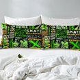 thumbnail image 4 of Erosebridal Sports Riding Sheet Set Queen, Street Graffiti Bedding Sets Queen Size, Teenager Decor 4pcs, 4 of 7