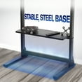 thumbnail image 2 of VIVO Black Heavy Duty 100" TV Screen Floor Stand with Storage Shelf, 2 of 8