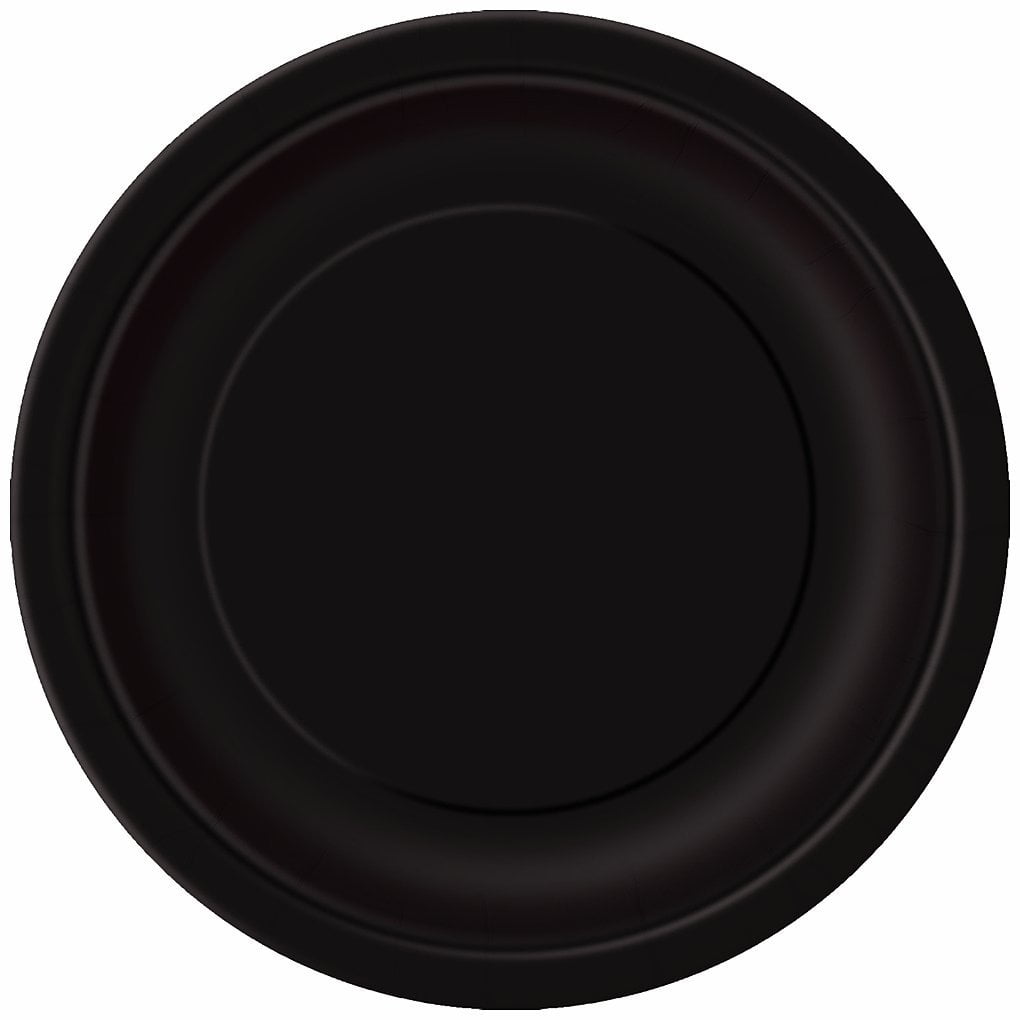 Black Paper Plates 16ct Package Of 16 Black Dinner Plates By