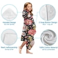 thumbnail image 7 of Pioneer Flower Floral Print Pattern Hooded Bath Towel，60"x35" for Ages 3 To 12 Kids, Quick Dry Lightweight Soft Microfiber Hood Beach Towel Cover Up for Kids, 7 of 7