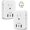 Type G -UK Ireland(2 Pack), variant on PETGLE US to UK Plug Adapter, Type G Plug Travel Adapter with 4 AC Outlets and 3 USB Ports (1 USB C), UK Power Adapter for USA to Ireland England Dubai London Scotland British Kenya Hong Kong