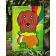 thumbnail image 3 of Carolines Treasures BB1958GF Longhair Rouge Teckel St. Patricks Jour Drapeau Jardin, 3 of 3