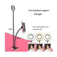 thumbnail image 2 of Selfie Flash Ring Light Mobile Phone Holder 24 LED Camera Long Arm USB Clip black, 2 of 5