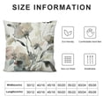 thumbnail image 5 of PHYHOO Brown White Grey Pillow Covers  Flower Throw Pillow Cover for Couch Modern Decorative Watercolor Floral Cushion Cover for Sofa Bedroom Living Room Farmhouse Home Decor, 5 of 5