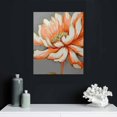 thumbnail image 4 of Nawypu  Canvas Set of  Wall Art Flower Triptych Artwork Modern Gray Orange Floral Picture Painting Elegant Blossom Navy Bouquet Artwork Botanical Prints for Bedroom Bathroom, 4 of 4